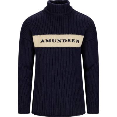 Amundsen Sports Мъжки вълнен пуловер Amundsen sports Heroes Ski Turtle Neck Wool jumper - Faded Navy / Natural - размер XL (005-5559-0114)