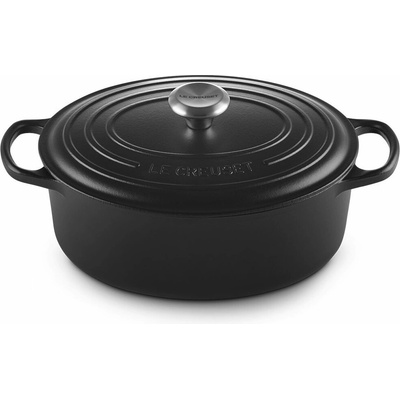 Le Creuset Kastról SIGNATURE 29 cm, 4,7 l, oválne, SATIN BLACK, liatina