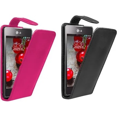 LG Optimus L7 II P710 Flip Кожен Калъф + Протектор