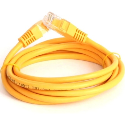 PremiumCord sputp050Y Patch UTP RJ45-RJ45 level 5e, 5m, žlutý