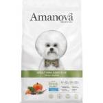 Amanova adult mini digestive divine rabbit - пълноценна храна за пораснали кучета от мини породи с чувствително храносмилане, със Заек и тиква - 800 гр, Испания - 37377
