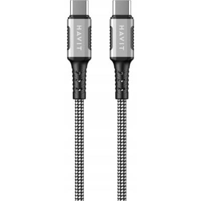 Havit CB6297 magnetické USB Type C, 1m, černý