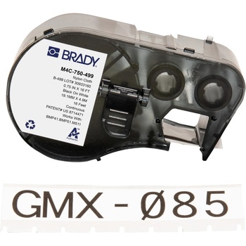 Brady M4C-750-499 / 170795, 19.05 mm x 4.88 m, Найлон, черен печат / бял фон (170795)