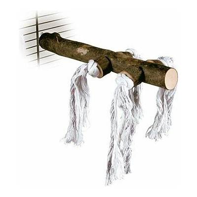 Perch with screw fixing bark wood 25 cm ø 25 mm