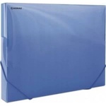 Pbs connect Donau Briefcase with eraser comb. DONAU, PP, A4/30, 700micr. , transparent blue