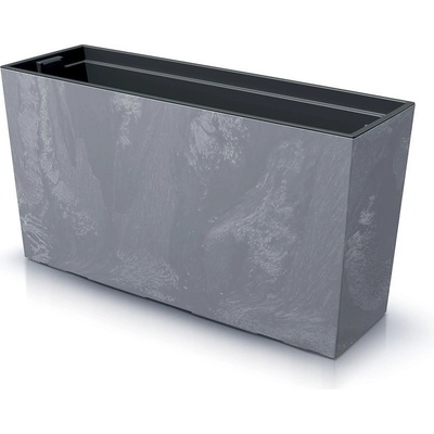 Prosperplast Truhlík s vkladom CORBI II 77 cm tmavosivý
