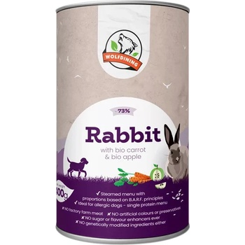 Farkaskonyha BIO králičie parené menu 400 g