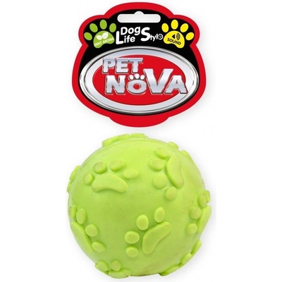 Petnova hračky pre zvieratá TPR SOUNDBALL YELLOW hračka pre psa 6 cm