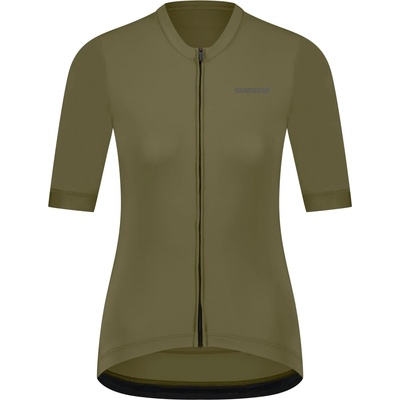 Shimano Дамска фланелка с къс ръкав за колоездене Shimano Women's Futuro Short Sleeves Jersey Cycling jersey - Dark Earth - размер XL (156-2604-0314)