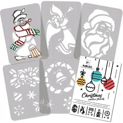 Šablony na umělý sníh Nakleo SZA-XMAS-001