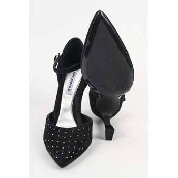 Karl Lagerfeld Велурени обувки с тънък ток Karl Lagerfeld PREMIERE 90 (KL33504A.50S)