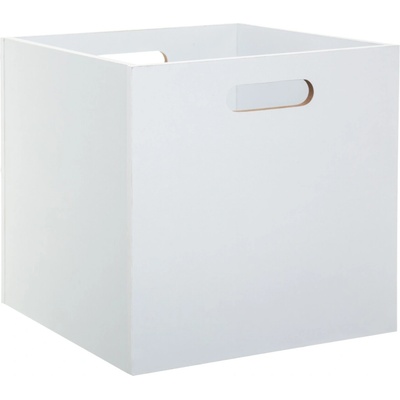 5five Simply Smart Úložný box Wood 31 x 31 x 31 cm biela