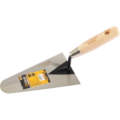 Lyžica murárska oceľová 6"/150 mm drevená rukoväť HOTECHE (425803)