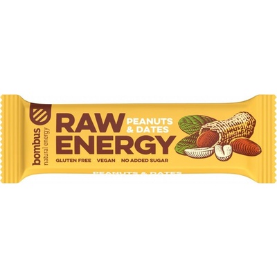 Bombus raw energy arašídy a datle 50 g