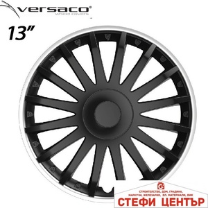 Versaco Тасове за джанти 13'' Versaco Crystal SO Black (56324) - steficenter