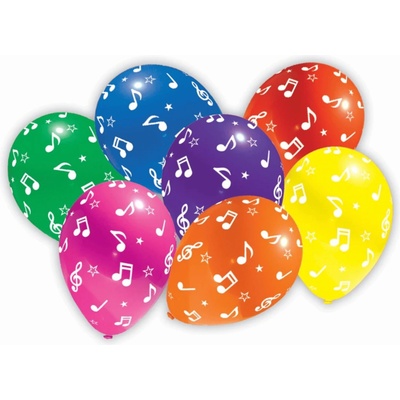 Alvarak Nafukovací balonky s motivem Noty B 06