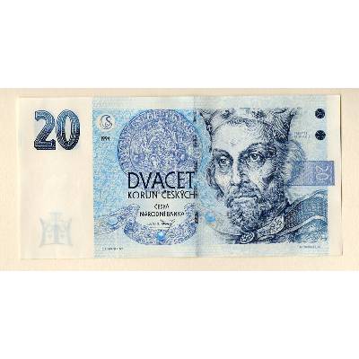 Česká republika – 20 korun 1994 S. A