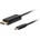Lanberg черен кабел USB-C M - DisplayPort M, 0, 5 м, 4K, 60 Hz (CA-CMDP-10CU-0005-BK) (CA-CMDP-10CU-0005-BK)