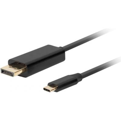 Lanberg черен кабел USB-C M - DisplayPort M, 0, 5 м, 4K, 60 Hz (CA-CMDP-10CU-0005-BK) (CA-CMDP-10CU-0005-BK)
