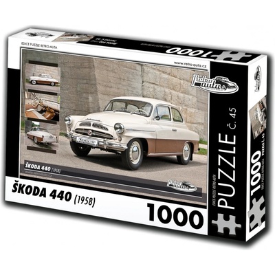Retro-Auta č. 45 Škoda 440 1958 1000 dílků