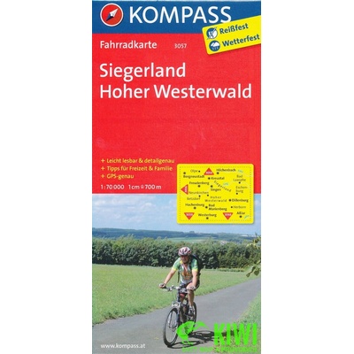 Kompass Fahrradkarte Siegerland Hoher Westerwald