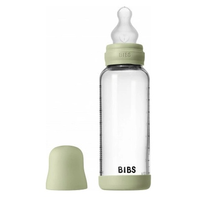 Bibs antikoliková sklenená fľaša so silikón cumlíkom Sage 240ml