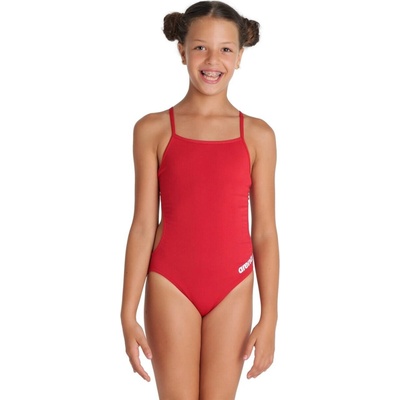 Arena Team Swimsuit Challenge Solid dívčí jednodílné plavky červená
