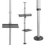 Maclean Telescopic TV holder, ceiling and floor with Maclean MC-791N 37-70 max 30kg