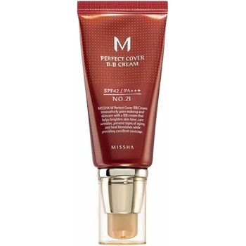 Missha M Perfect Cover BB krém 21 Light Beige SPF42 PA+++ 50 ml