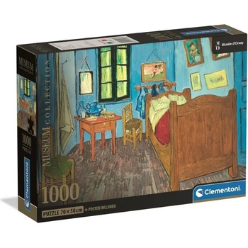 Clementoni - Puzzle Museum Collection: Gogh: Bedroom in Arles - 1 000 piese