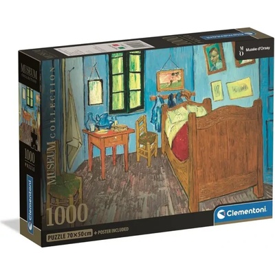 Clementoni - Puzzle Museum Collection: Gogh: Bedroom in Arles - 1 000 piese