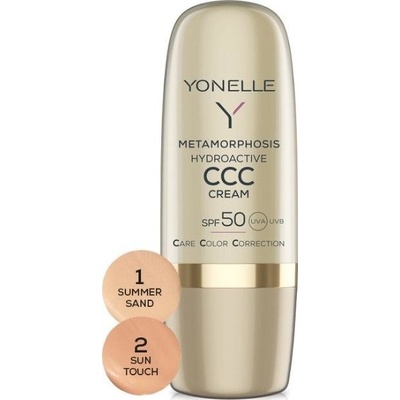 Yonelle Metamorphosis Hydroactive CCC Cream SPF50 krem farbayzujący na tvár 02 Sun Touch 30 ml