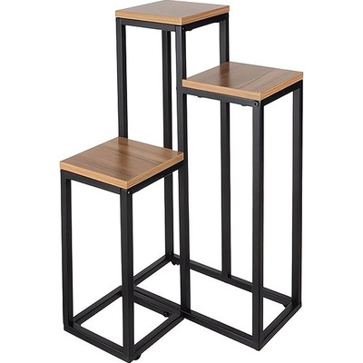 Ruhhy 25626 Stojan na květiny 67 x 34,5 x 34,5 cm hnědý – Sleviste.cz