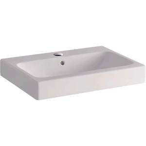 Geberit iCon - Умивалник 60x49 см, отвор за смесител, с преливник, с KeraTect, бял 124560600 (124560600)