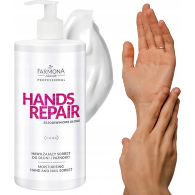 Farmona Hydratační broskvový sorbet na ruce a nehty 500 ml
