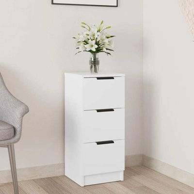 Nábytek XL Příborník bílý 30 x 30 x 70 cm kompozitní dřevo