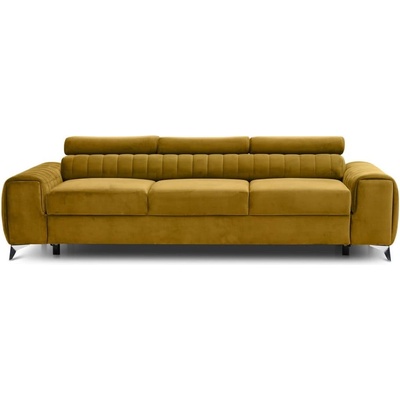 Eltap Кадифен разтегателен диван в цвят горчица 261 cm Laurence - ELTAP (SO-LAU-45NU)
