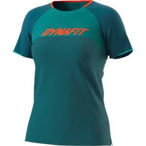 Dynafit Women's Short-Sleeve Performance Gym Top - Petrol Ocean