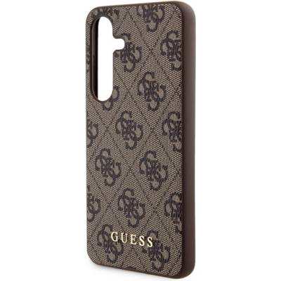 CG Mobile Samsung S24 GUESS 4G METAL GOLD LOGO пластмасов протектор за телефон текстилен заден капак FASTEN GUHCS24SG4GFBR (GUHCS24SG4GFBR)