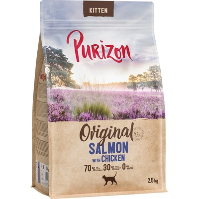 Purizon 2, 5кг Kitten Purizon, суха храна за котки - сьомга с пиле