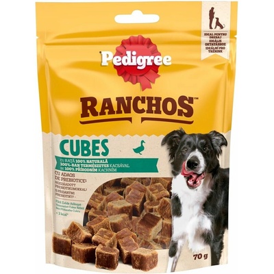 Pedigree Ranchos Cubes kačacie 70 g