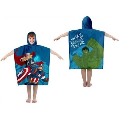 Carbotex Dětské pončo 55 x 110 cm - Avengers Kapitán Amerika a Thor