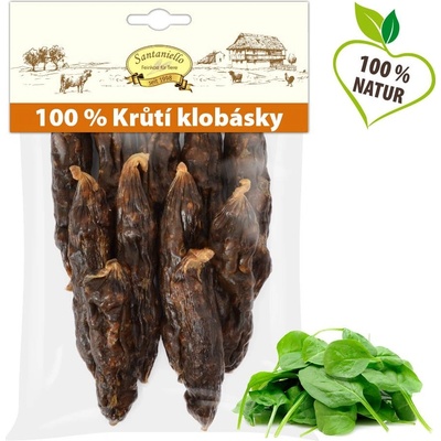 Santaniello pamlsky Krůtí klobásky pro psy 100 g