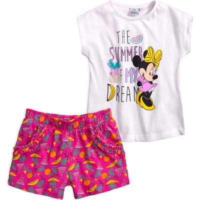 Dievčenský komplet DISNEY MINNIE FRUIT biely