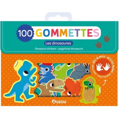 Auzou 100 nálepiek v krabičke Dinosaury