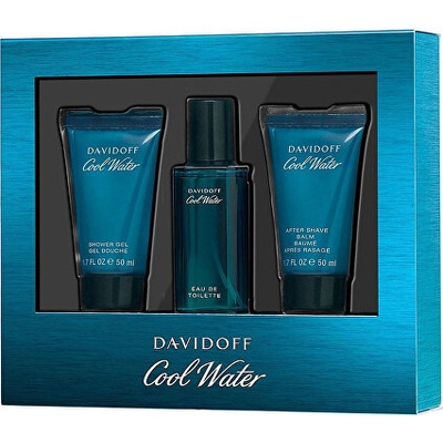 Davidoff Cool Water Man EDT 40 ml + balzam po holení 50 ml + sprchový gél Cool 50 ml darčeková sada