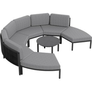Garden Point Parana Corner 4 градински ъгъл с пуфове антрацит (GAP1531F-COR4PU)