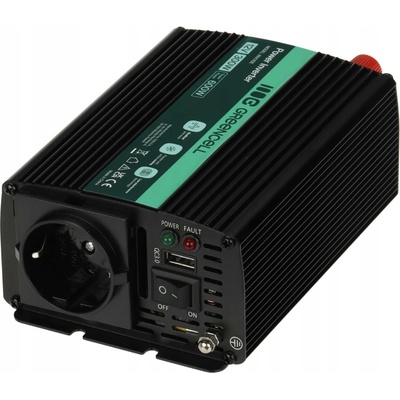Green Cell INV01DE 12V/230V 300W/600W Modifikovaná sinusovka