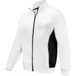 ProJob 2129 SWEATSHIRT FULL ZIP/Мъжки суичър с цип Doubleface, здрав, бял, XS (64212900100)