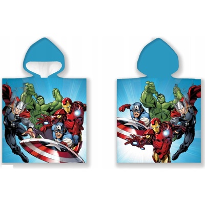 Carbotex Dětské pončo Avengers Super Heroes 50 x 110 cm